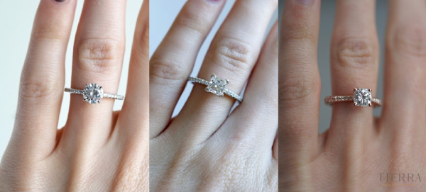 Kim cương Cushion, Princess, Asscher 1 carat là bao nhiêu ly?